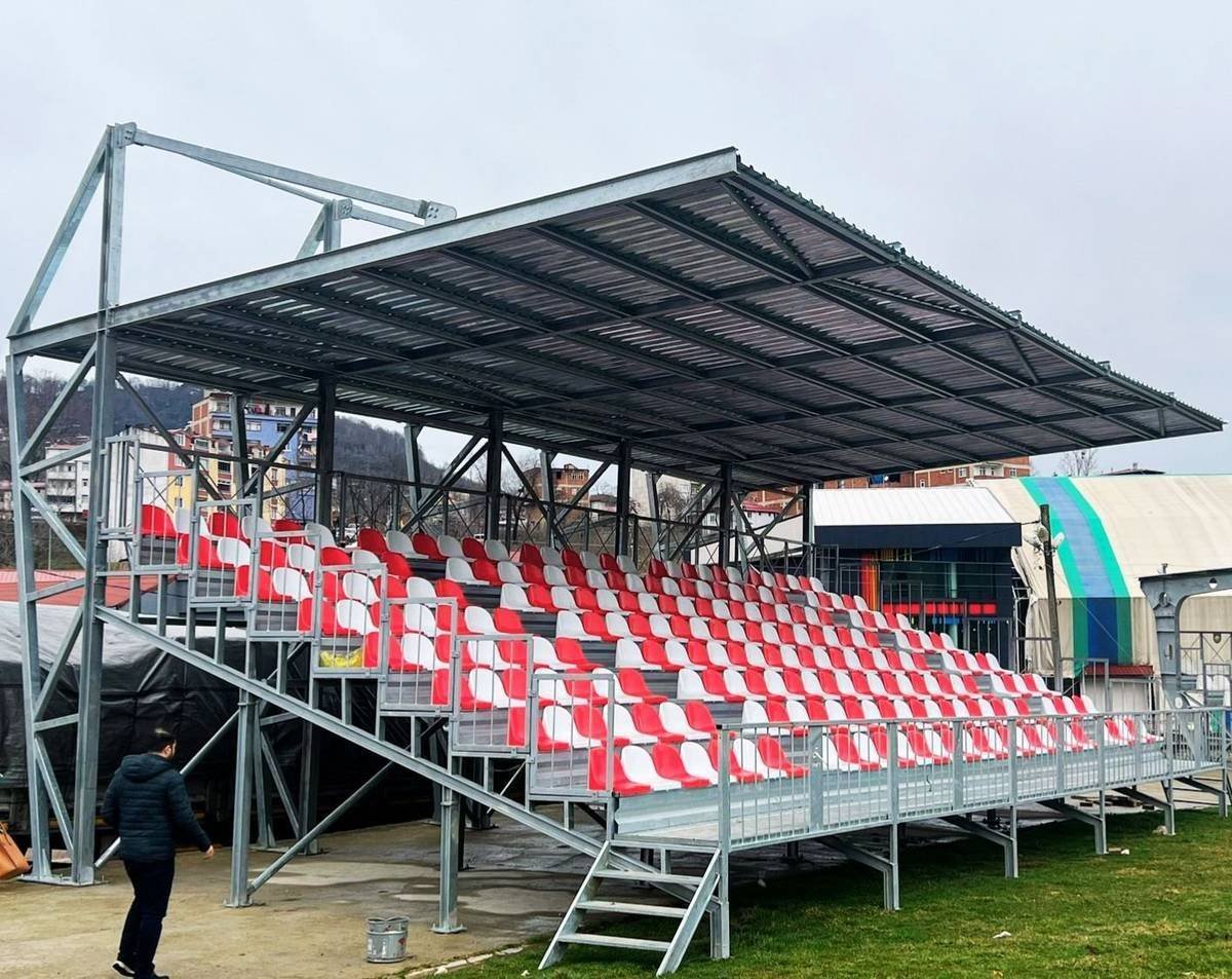 ordu 250 kişilik çelik portatif tribün yapım i̇şi