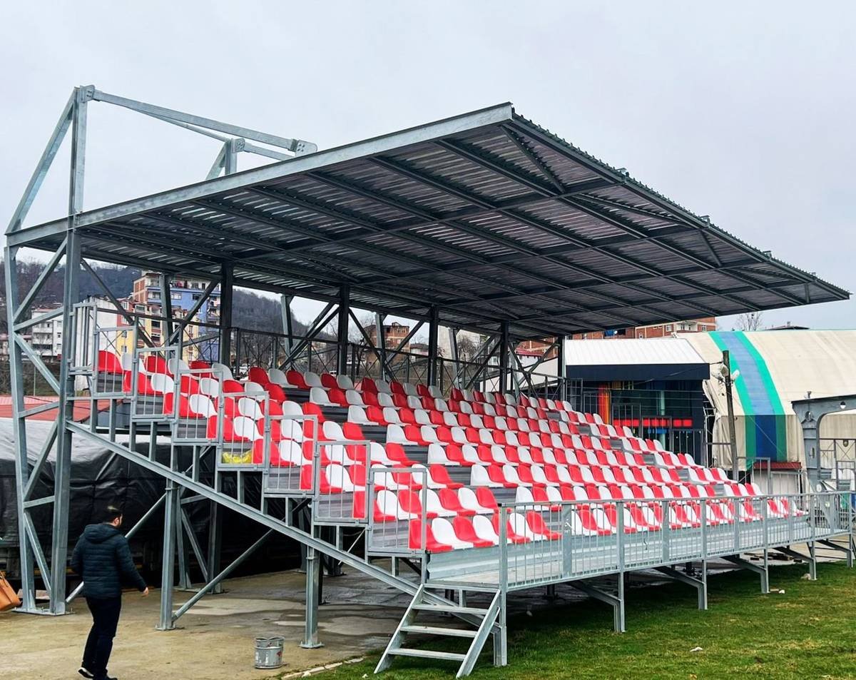 ordu 250 kişilik çelik portatif tribün yapım i̇şi